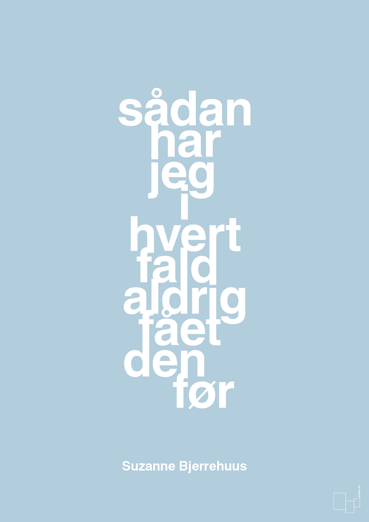 plakat: sådan har jeg i hvert fald aldrig fået den før - heavenly blue-Radio & TV-A1two3