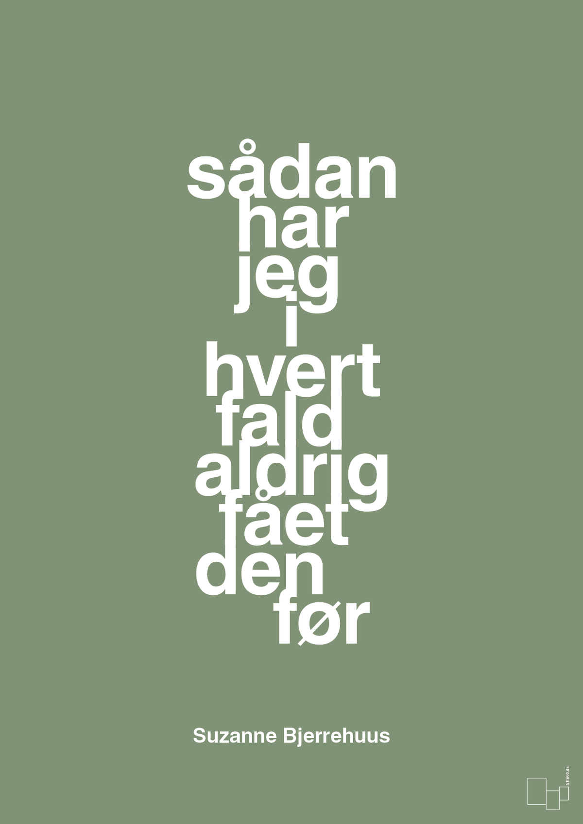 plakat: sådan har jeg i hvert fald aldrig fået den før - jade-Radio & TV-A1two3
