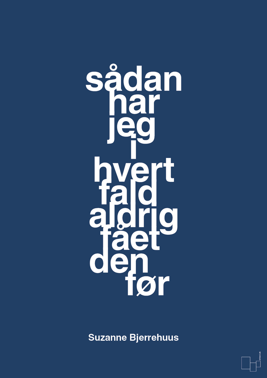 plakat: sådan har jeg i hvert fald aldrig fået den før - lapis blue-Radio & TV-A1two3