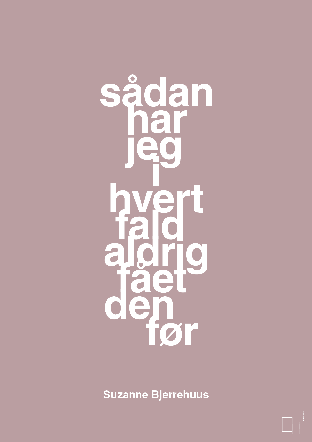 plakat: sådan har jeg i hvert fald aldrig fået den før - light rose-Radio & TV-A1two3