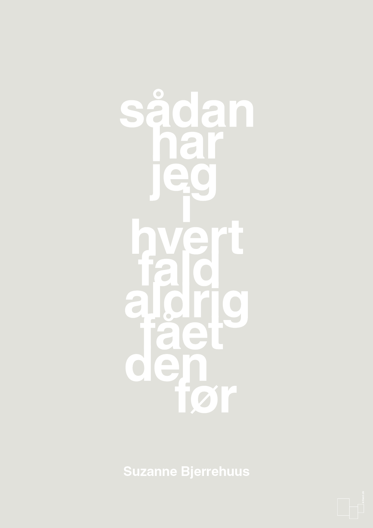plakat: sådan har jeg i hvert fald aldrig fået den før - painters white-Radio & TV-A1two3