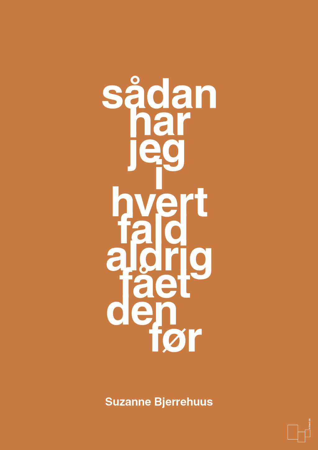 plakat: sådan har jeg i hvert fald aldrig fået den før - rumba orange-Radio & TV-A1two3