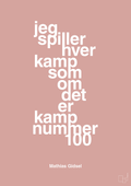plakat: jeg spiller hver kamp som om det er kamp nummer 100 - bubble shell-Håndbold-A1two3