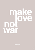 plakat: make love not war - broken beige-Unknown-A1two3