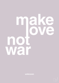 plakat: make love not war - dusty lilac-Unknown-A1two3