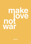 plakat: make love not war - honeycomb-Unknown-A1two3