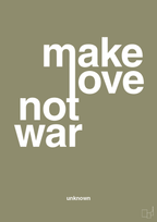 plakat: make love not war - misty forrest-Unknown-A1two3