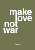 plakat: make love not war - secret meadow-Unknown-A1two3