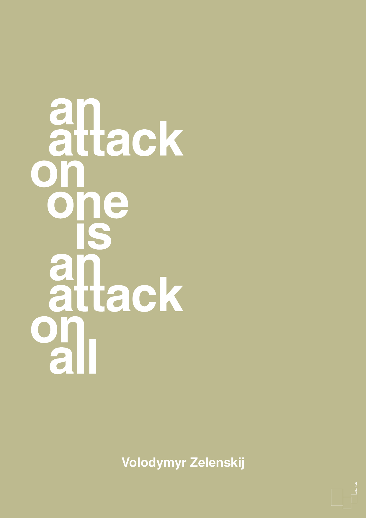 plakat: an attack on one is an attack on all - back to nature-Politikker-A1two3