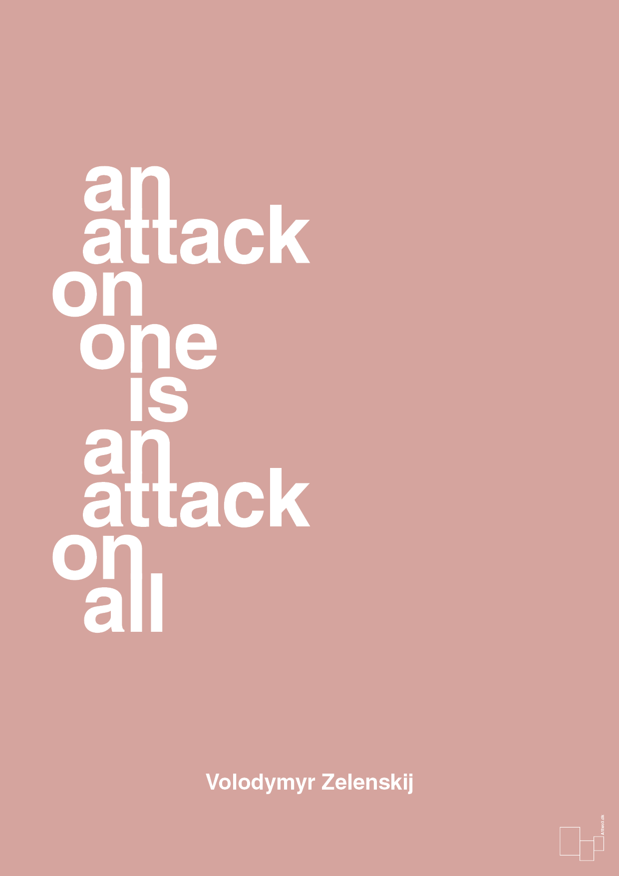 plakat: an attack on one is an attack on all - bubble shell-Politikker-A1two3