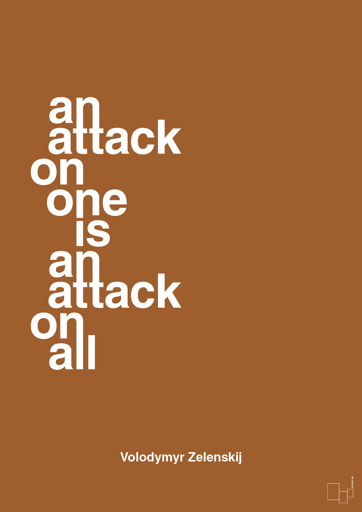 plakat: an attack on one is an attack on all - cognac-Politikker-A1two3