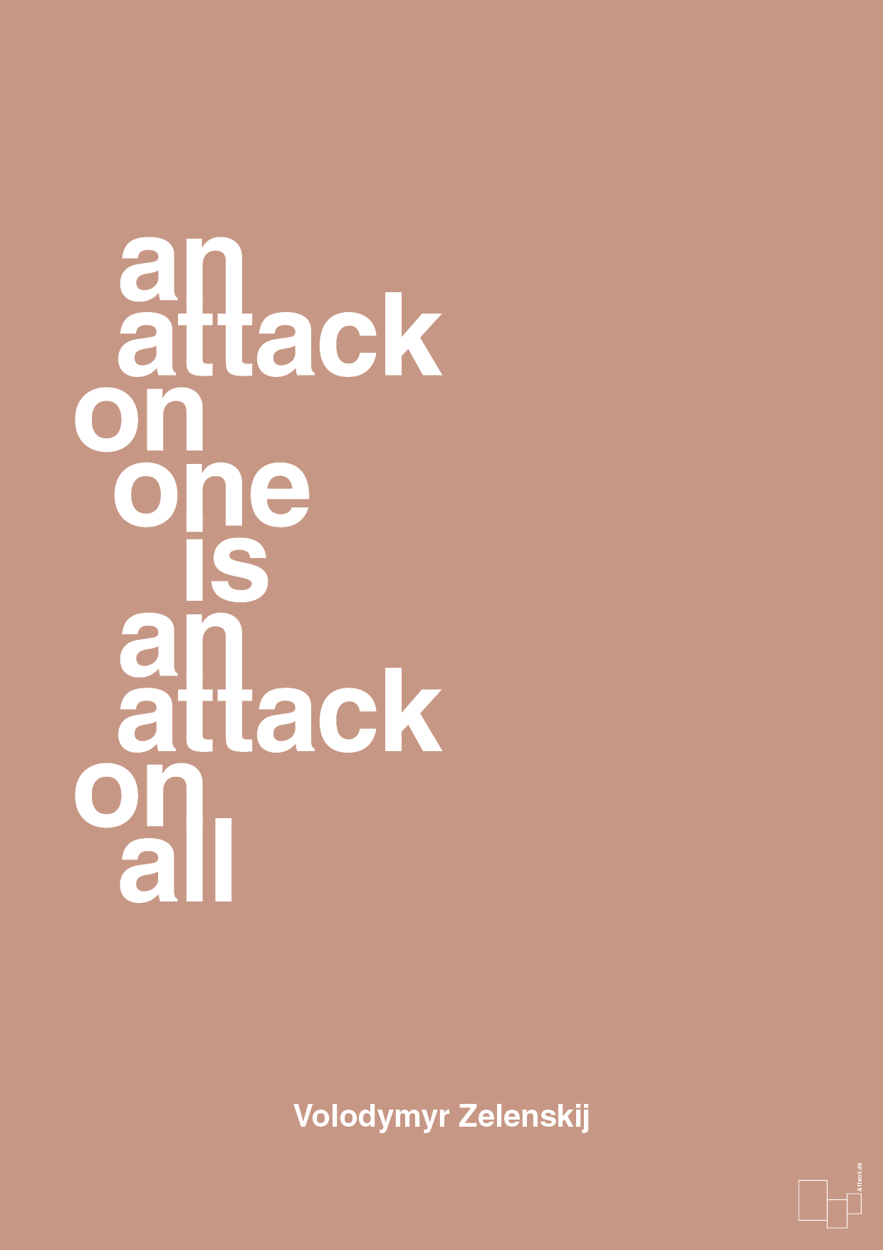 plakat: an attack on one is an attack on all - powder-Politikker-A1two3