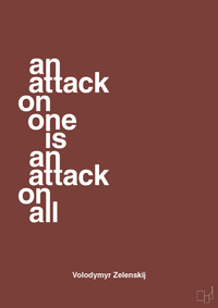 plakat: an attack on one is an attack on all