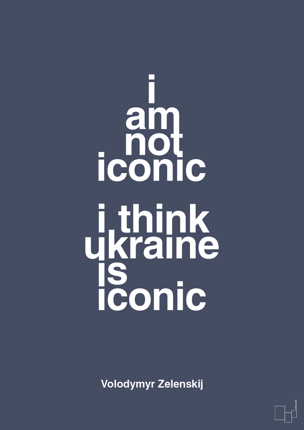 I am not iconic i think ukraine is iconic - petrol-Politikker-A1two3