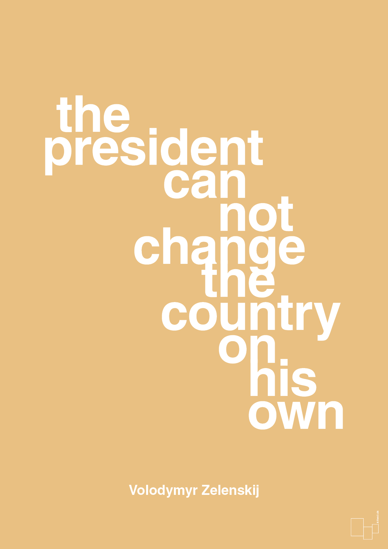 plakat: the president can not change - charismatic-Politikker-A1two3