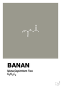 plakat: banan - battleship gray-Kemi-A1two3
