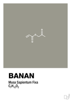 plakat: banan - battleship gray-Kemi-A1two3