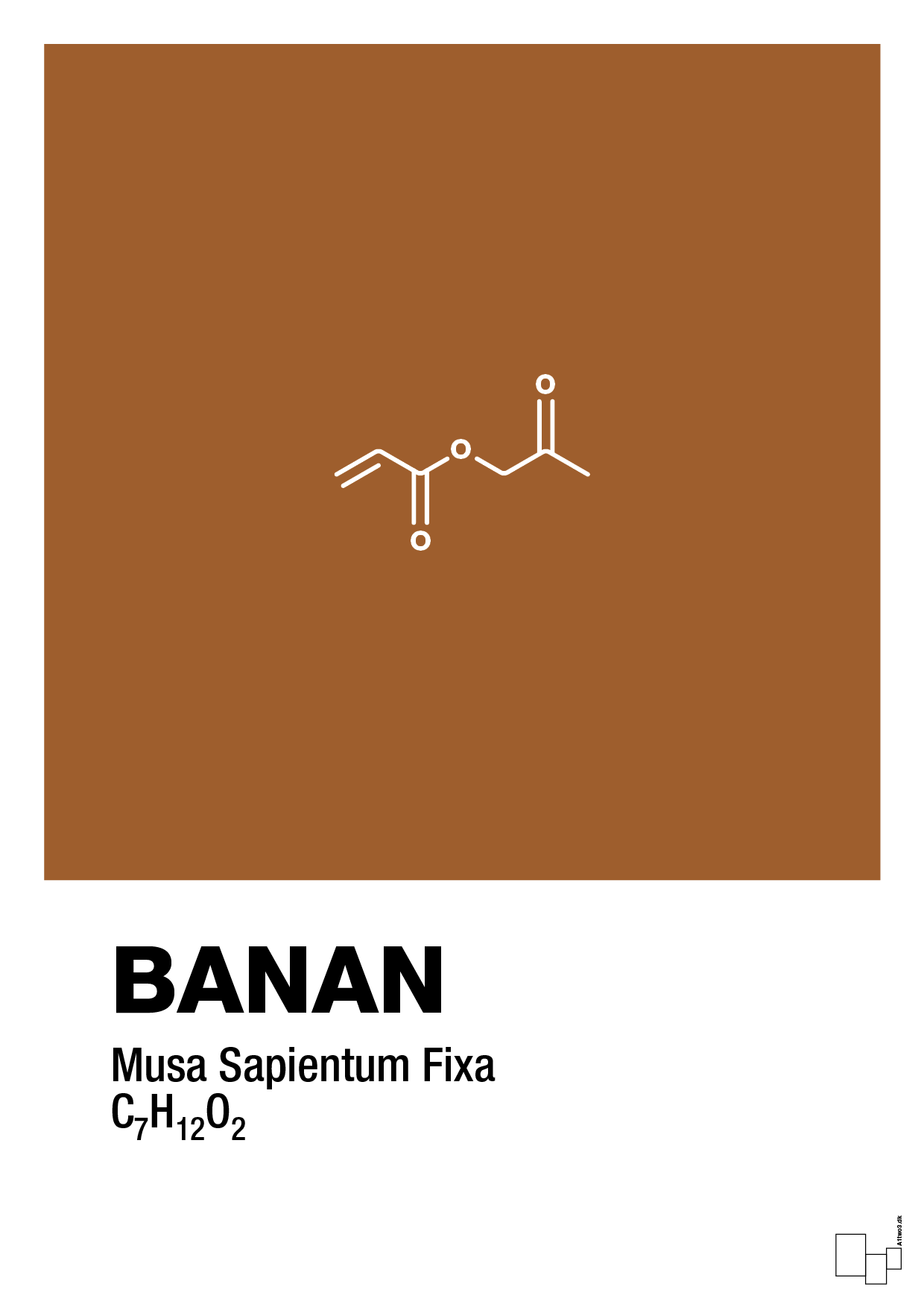 plakat: banan - cognac-Kemi-A1two3