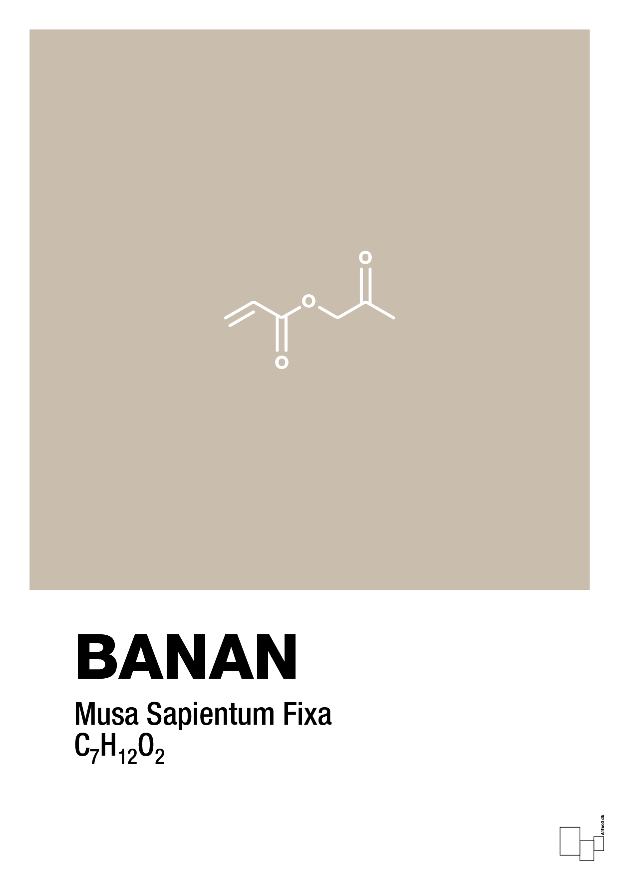 plakat: banan - creamy mushroom-Kemi-A1two3