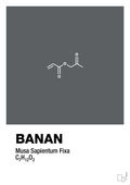 plakat: banan - graphic charcoal-Kemi-A1two3