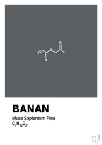 plakat: banan - graphic charcoal-Kemi-A1two3