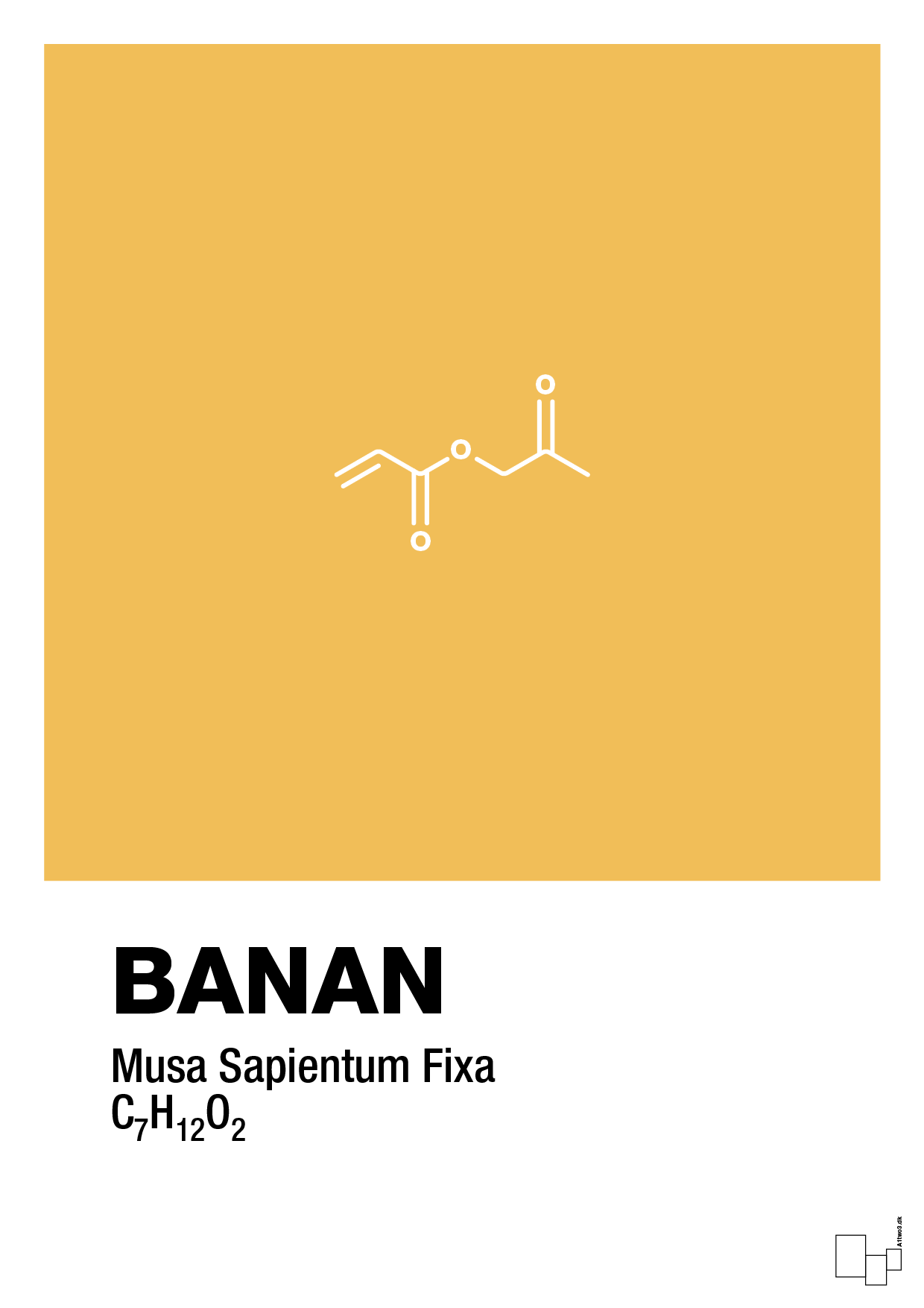 plakat: banan - honeycomb-Kemi-A1two3