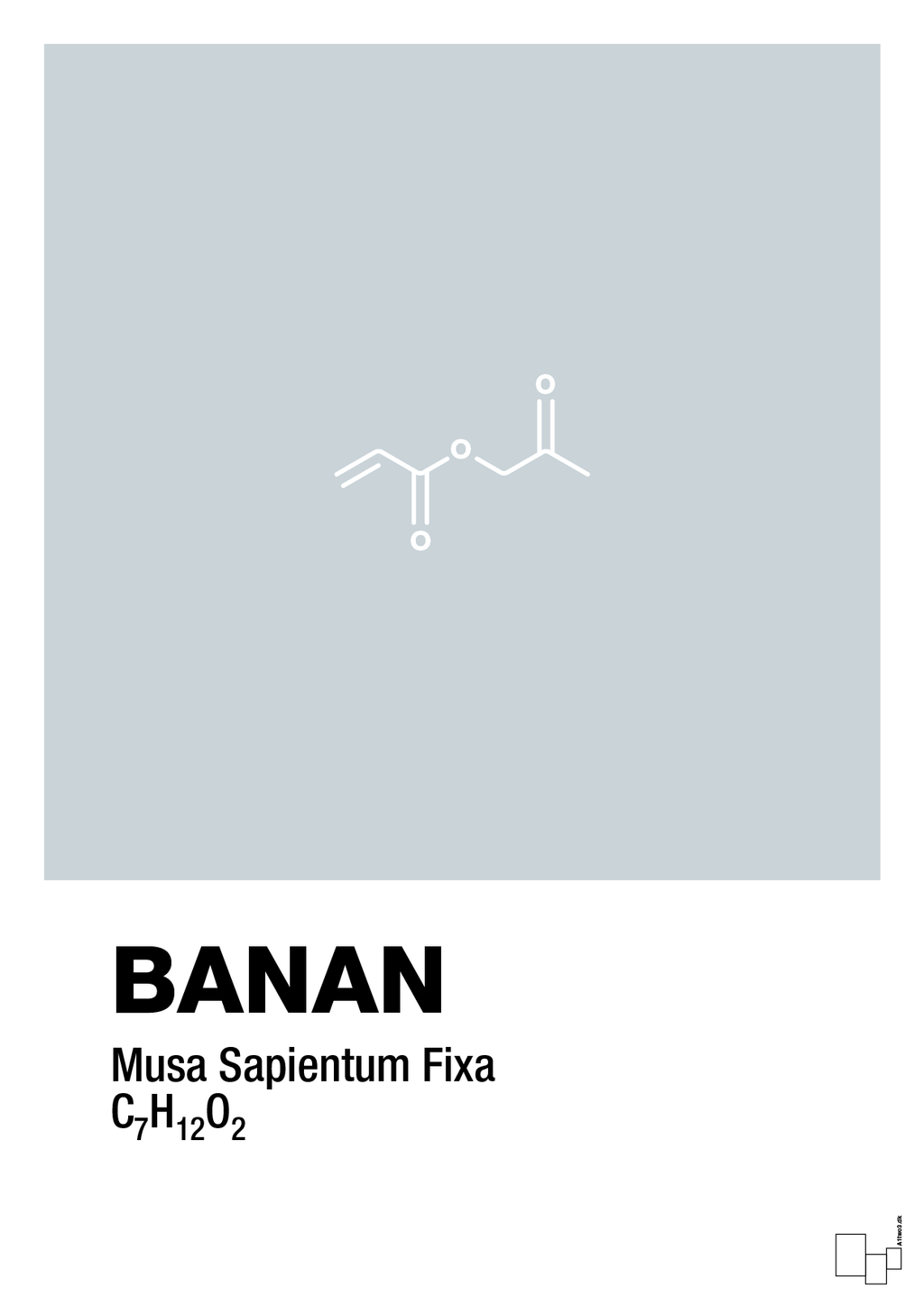 plakat: banan - light drizzle-Kemi-A1two3