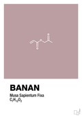 plakat: banan - light rose-Kemi-A1two3