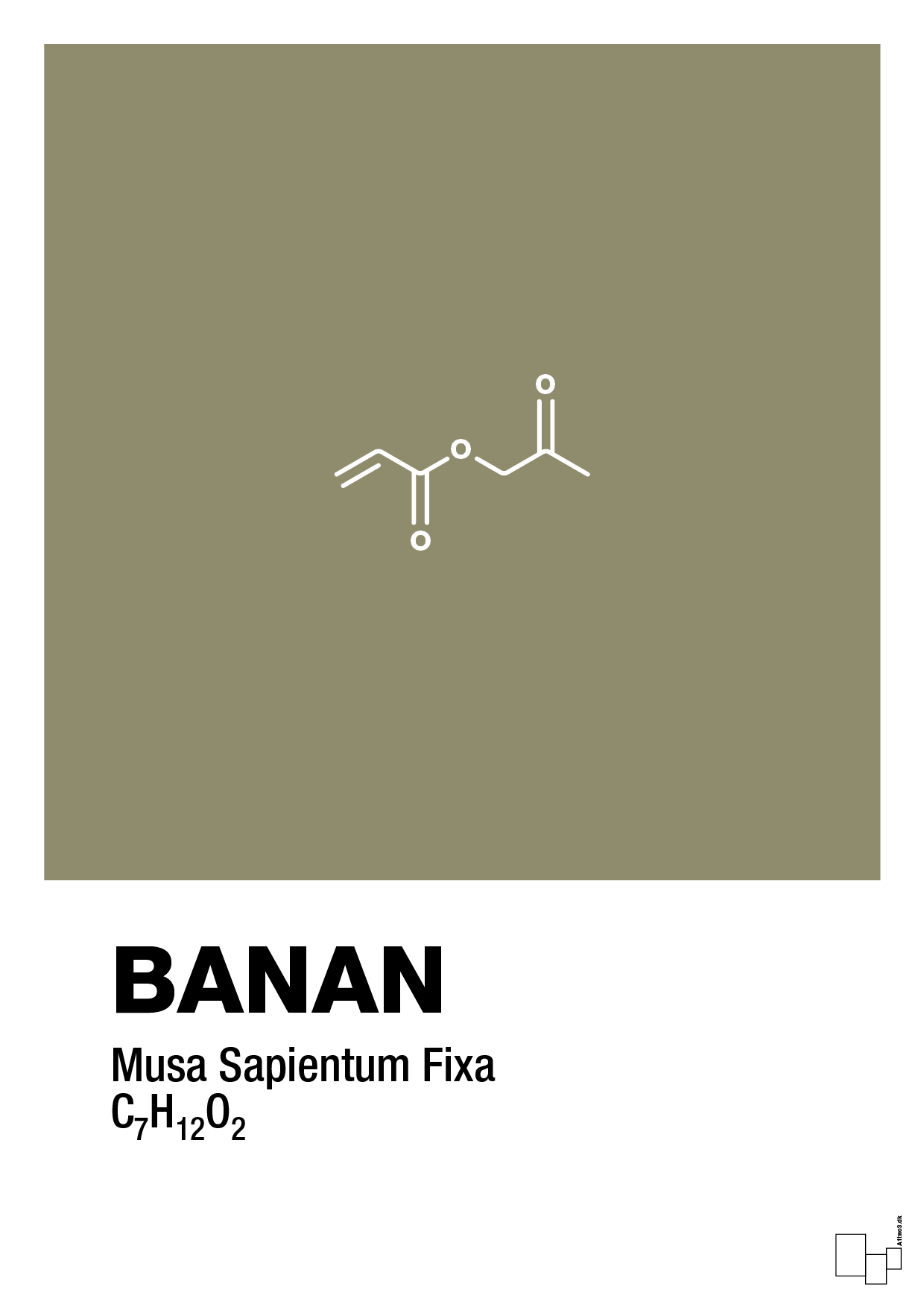 plakat: banan - misty forrest-Kemi-A1two3