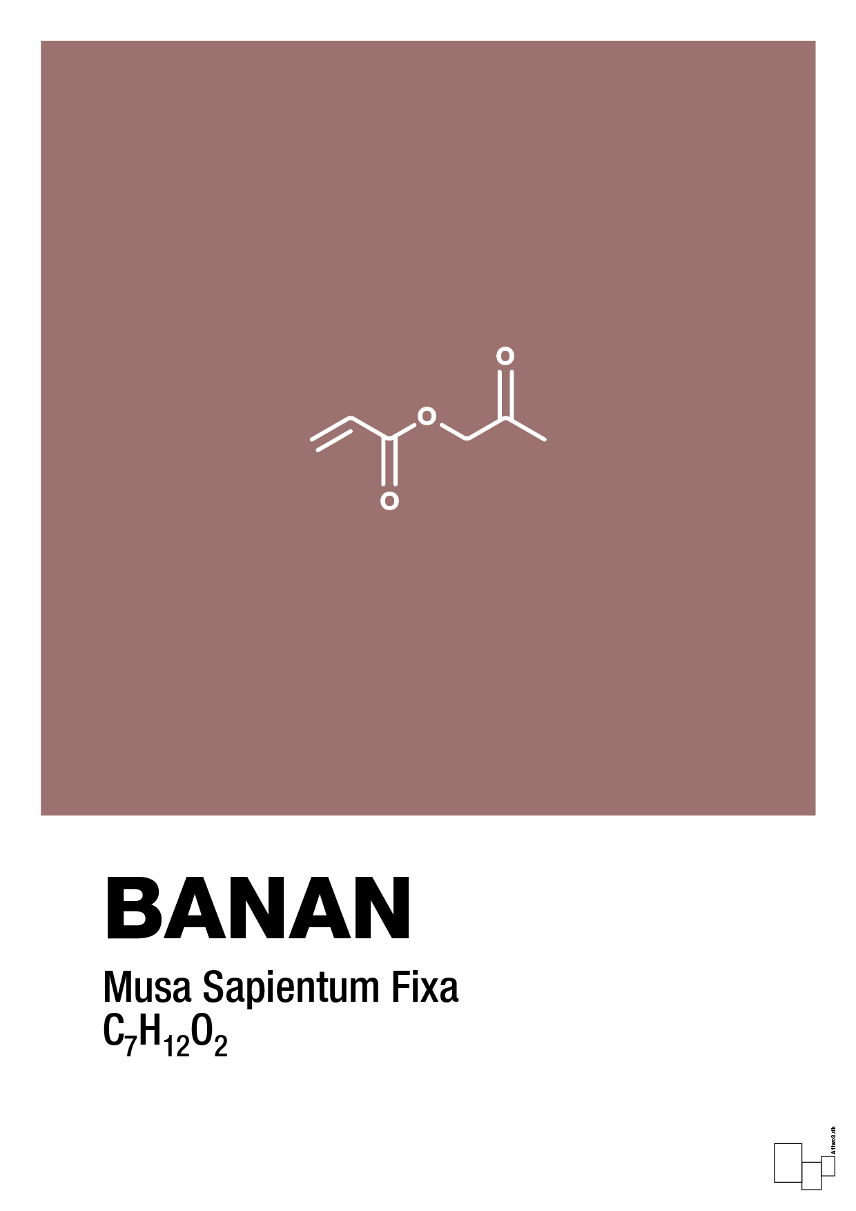 plakat: banan - plum-Kemi-A1two3