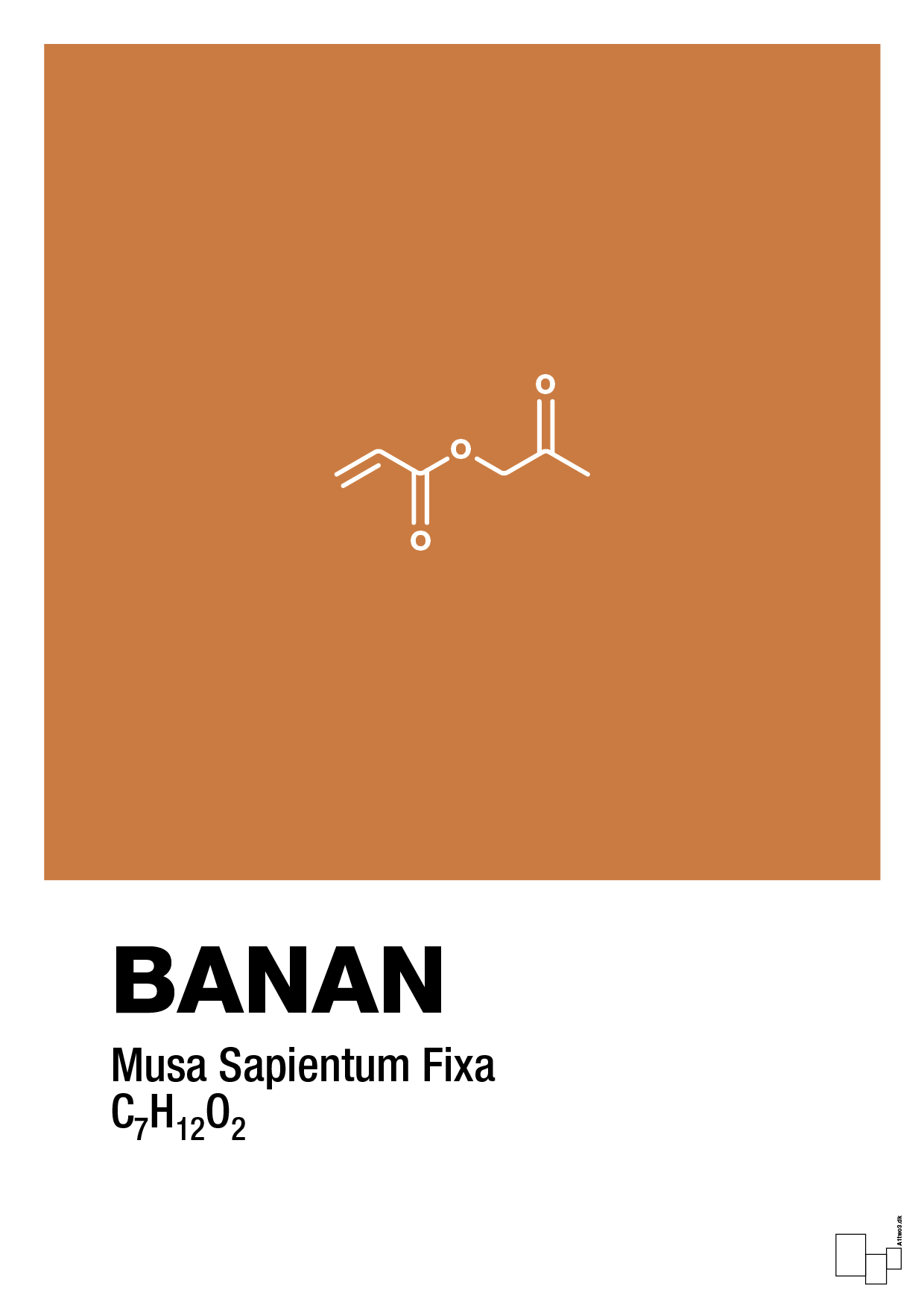 plakat: banan - rumba orange-Kemi-A1two3
