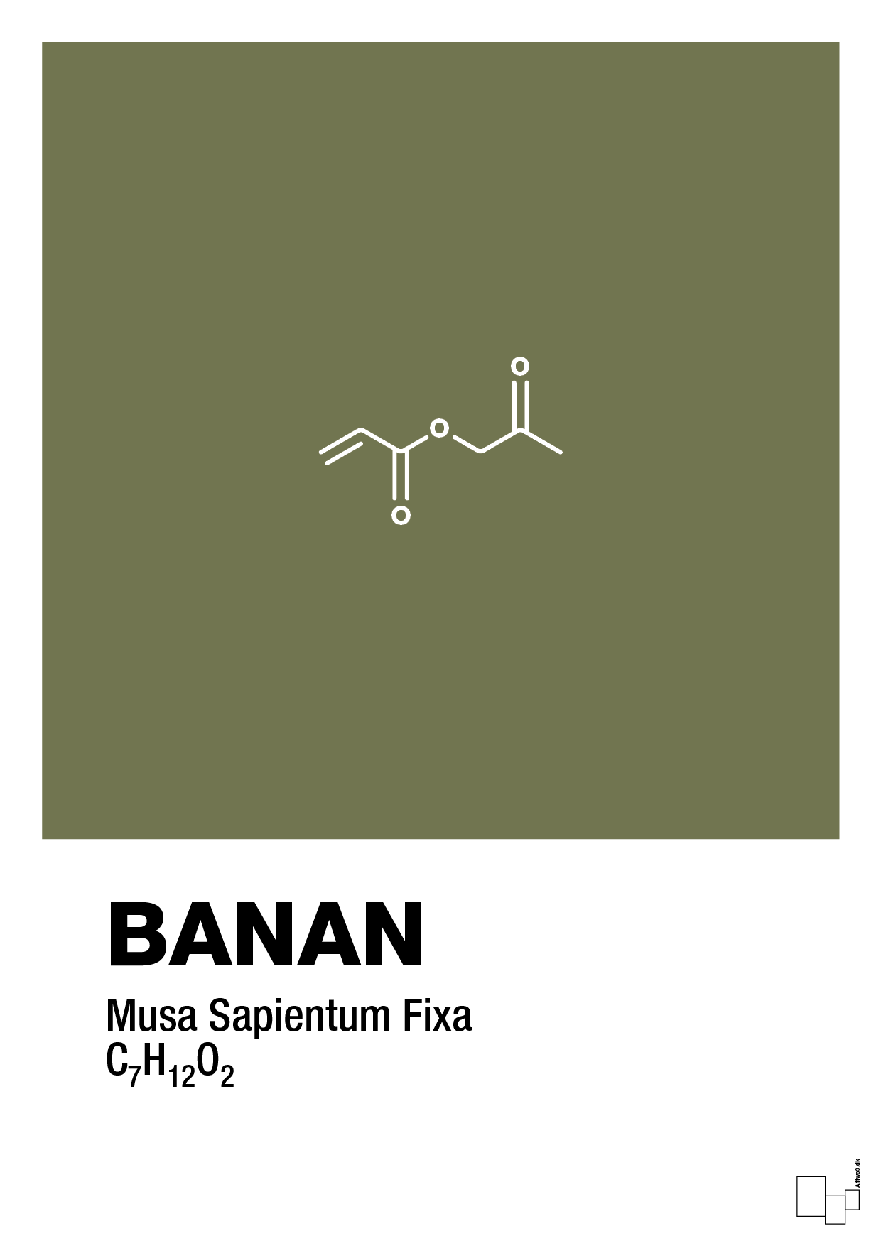 plakat: banan - secret meadow-Kemi-A1two3