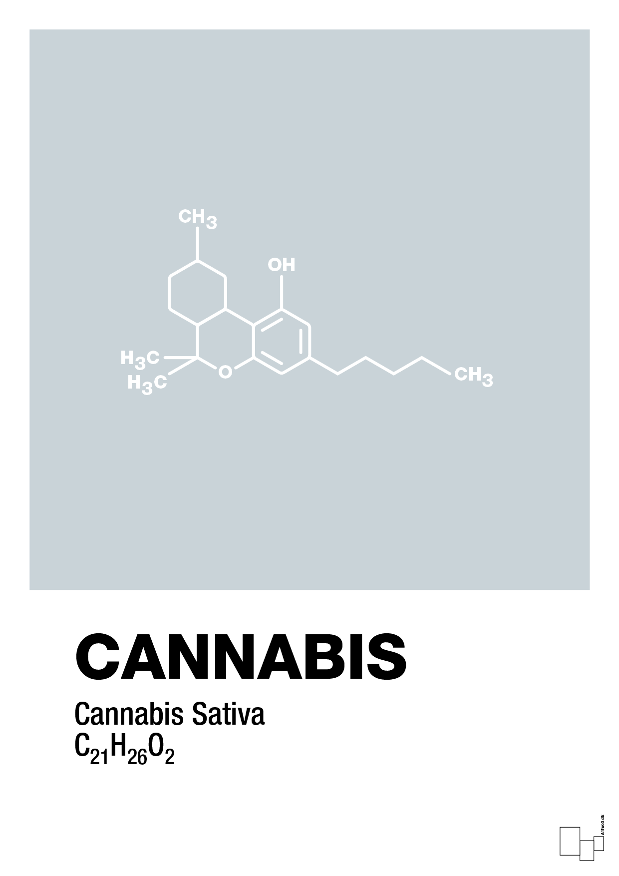 plakat: cannabis - light drizzle-Kemi-A1two3