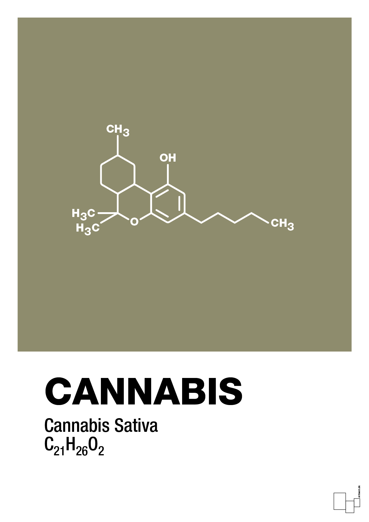 plakat: cannabis - misty forrest-Kemi-A1two3