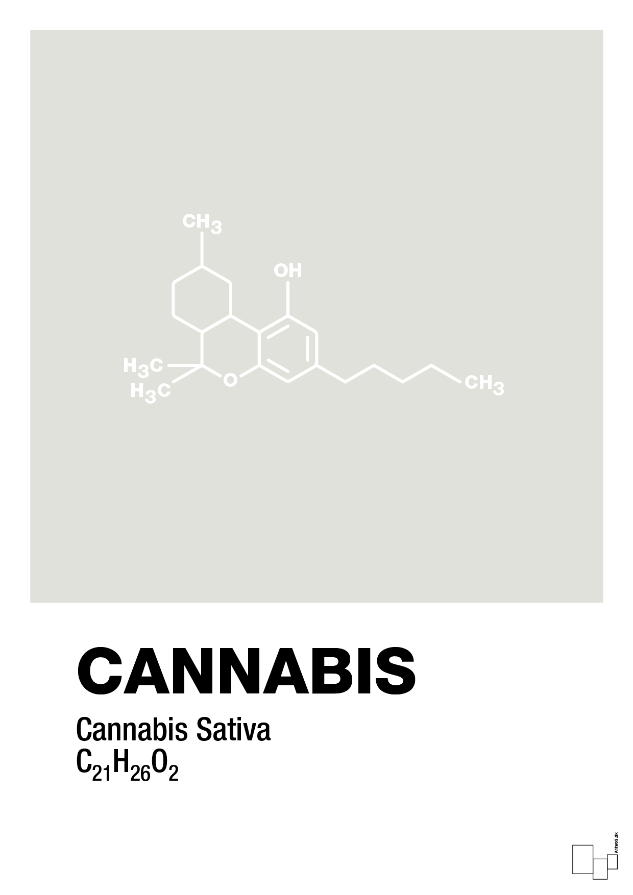 plakat: cannabis - painters white-Kemi-A1two3