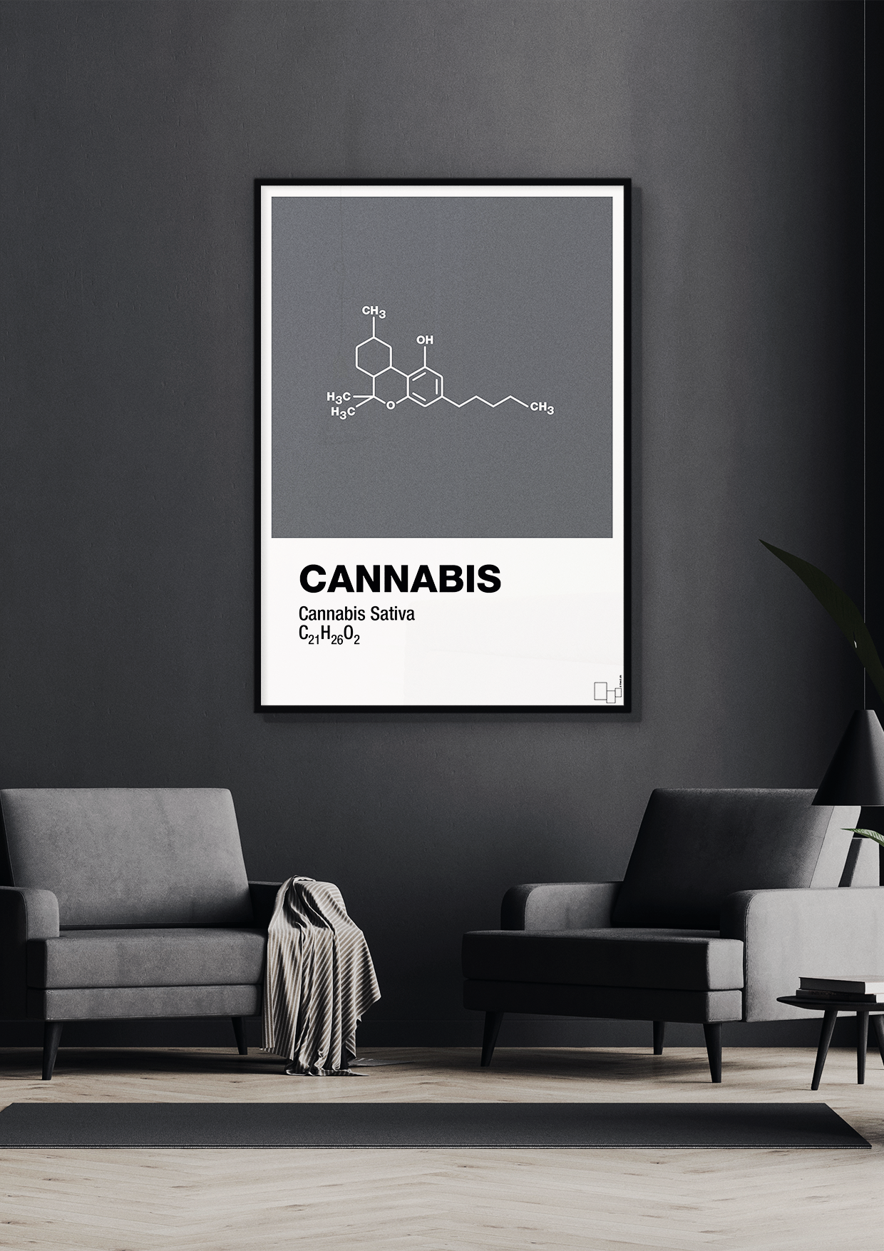 plakat: cannabis - bubble shell-Kemi-A1two3