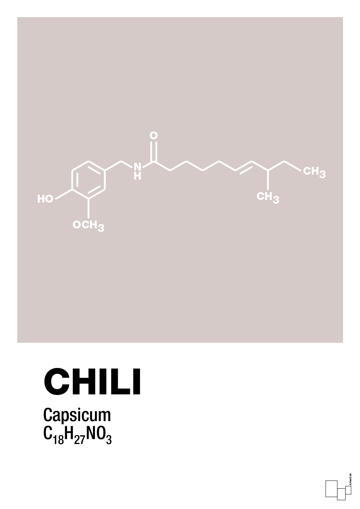 plakat: chili - broken beige-Kemi-A1two3
