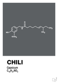 plakat: chili - graphic charcoal-Kemi-A1two3