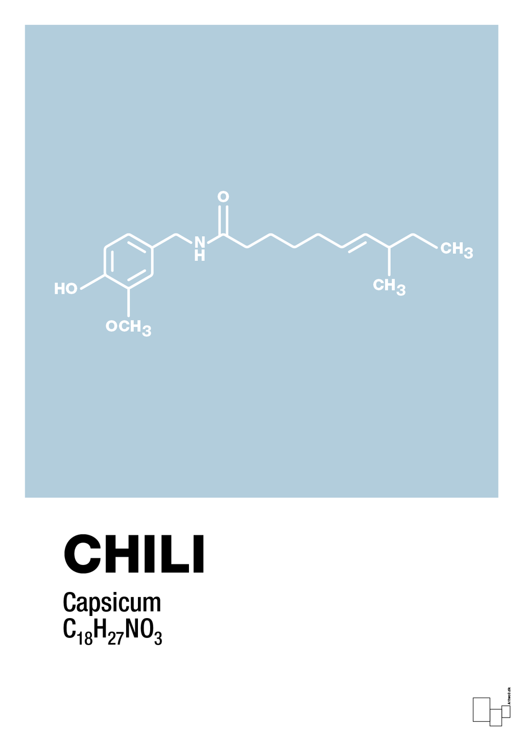 plakat: chili - heavenly blue-Kemi-A1two3