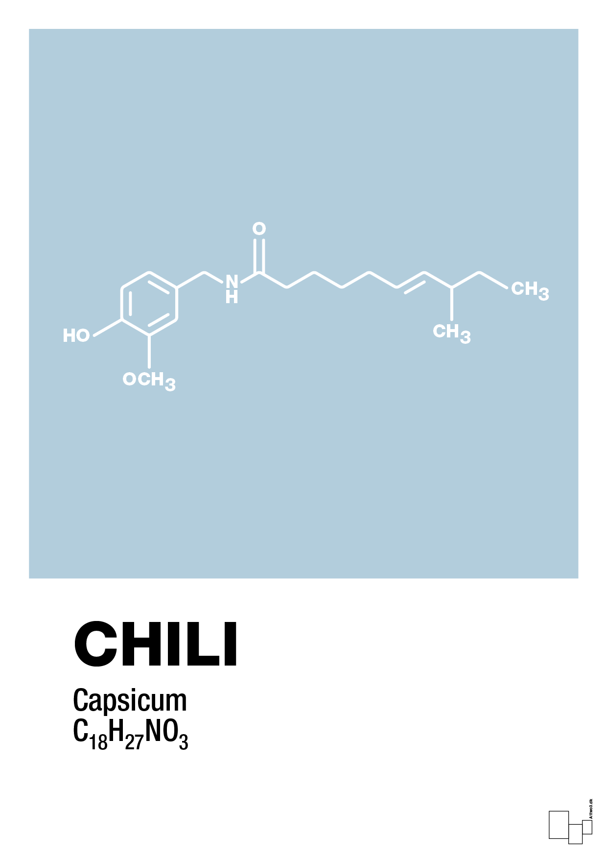 plakat: chili - heavenly blue-Kemi-A1two3