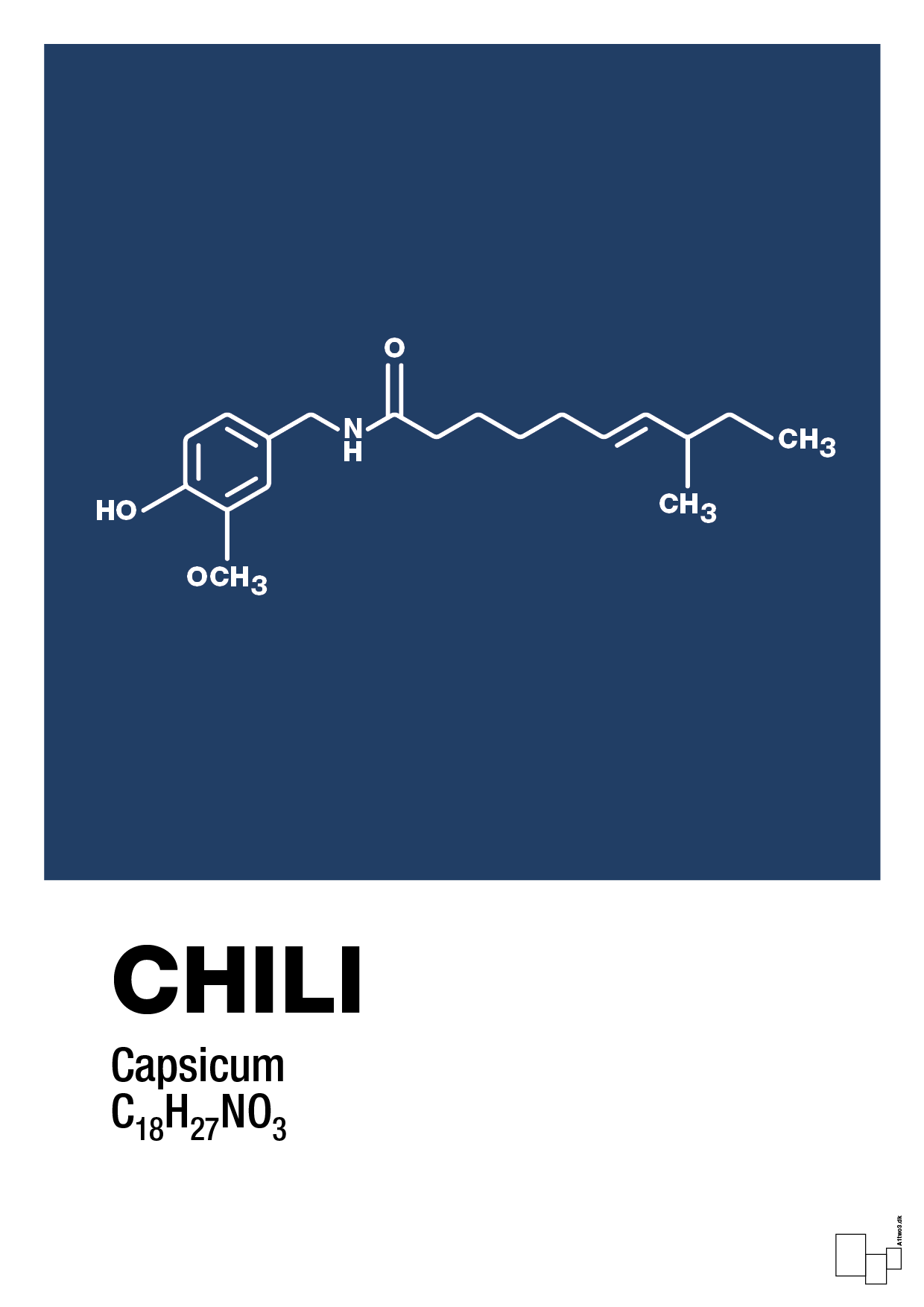 plakat: chili - lapis blue-Kemi-A1two3