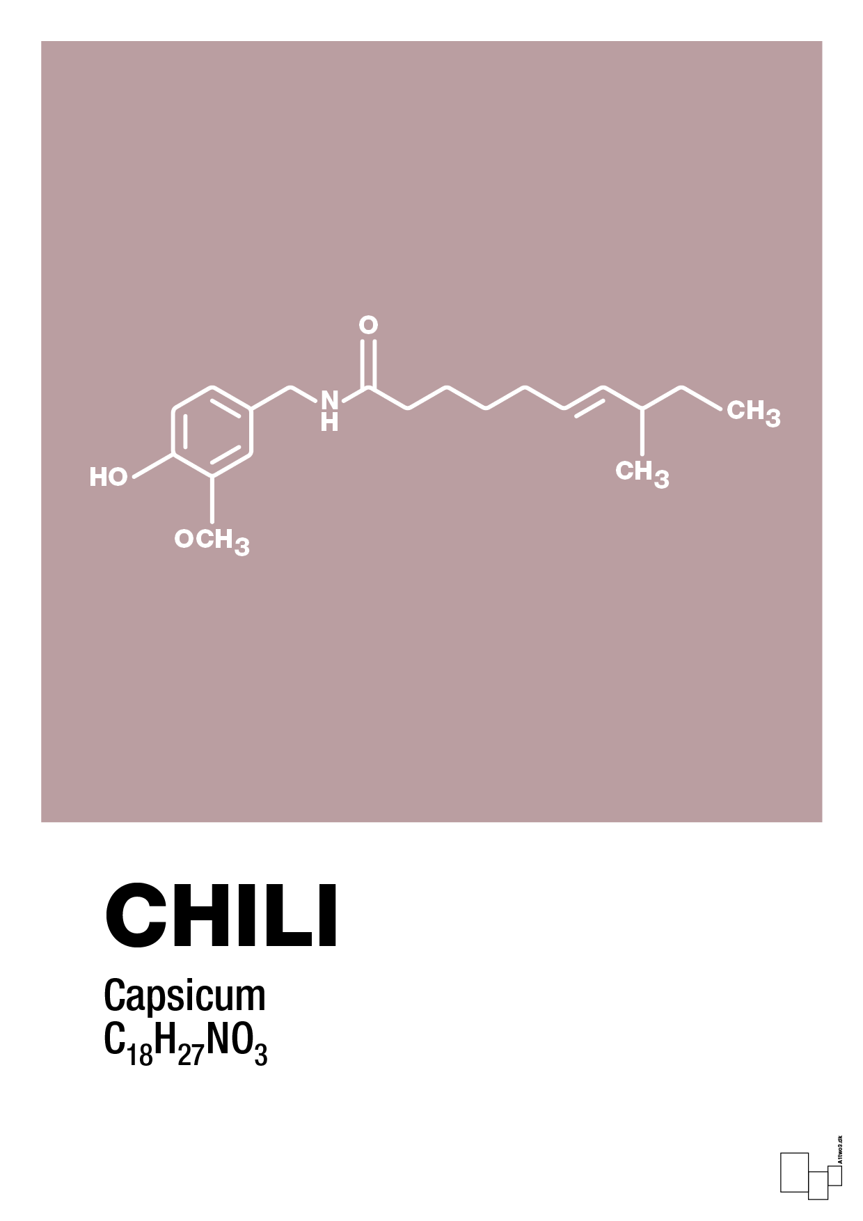 plakat: chili - light rose-Kemi-A1two3