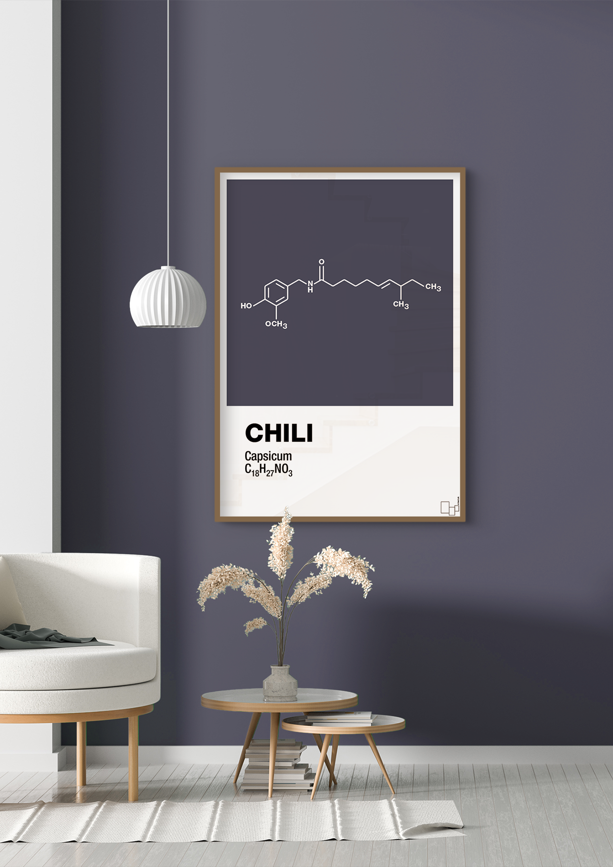 plakat: chili - graphic charcoal-Kemi-A1two3