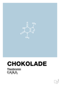 plakat: chokolade - heavenly blue-Kemi-A1two3