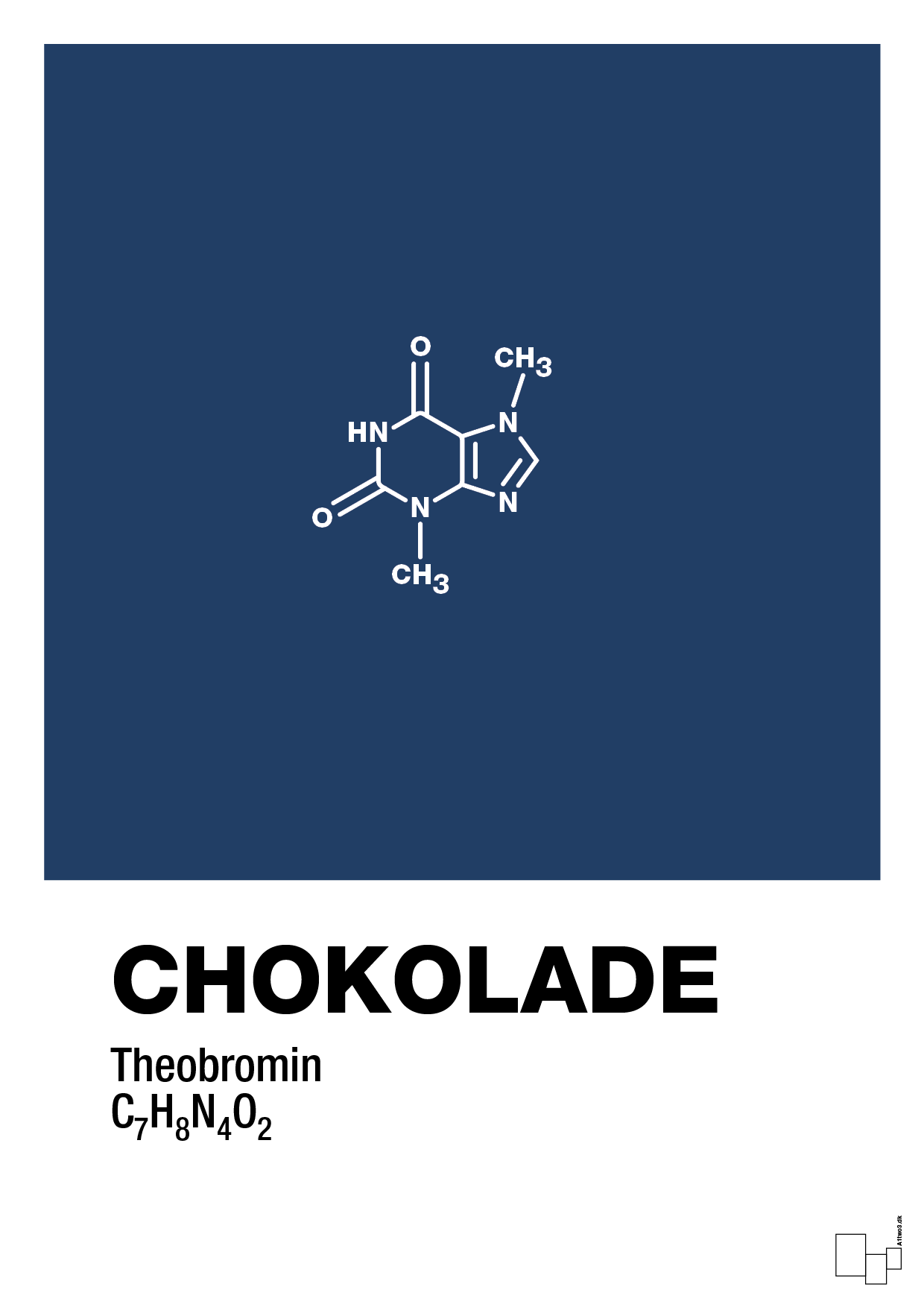 plakat: chokolade - lapis blue-Kemi-A1two3