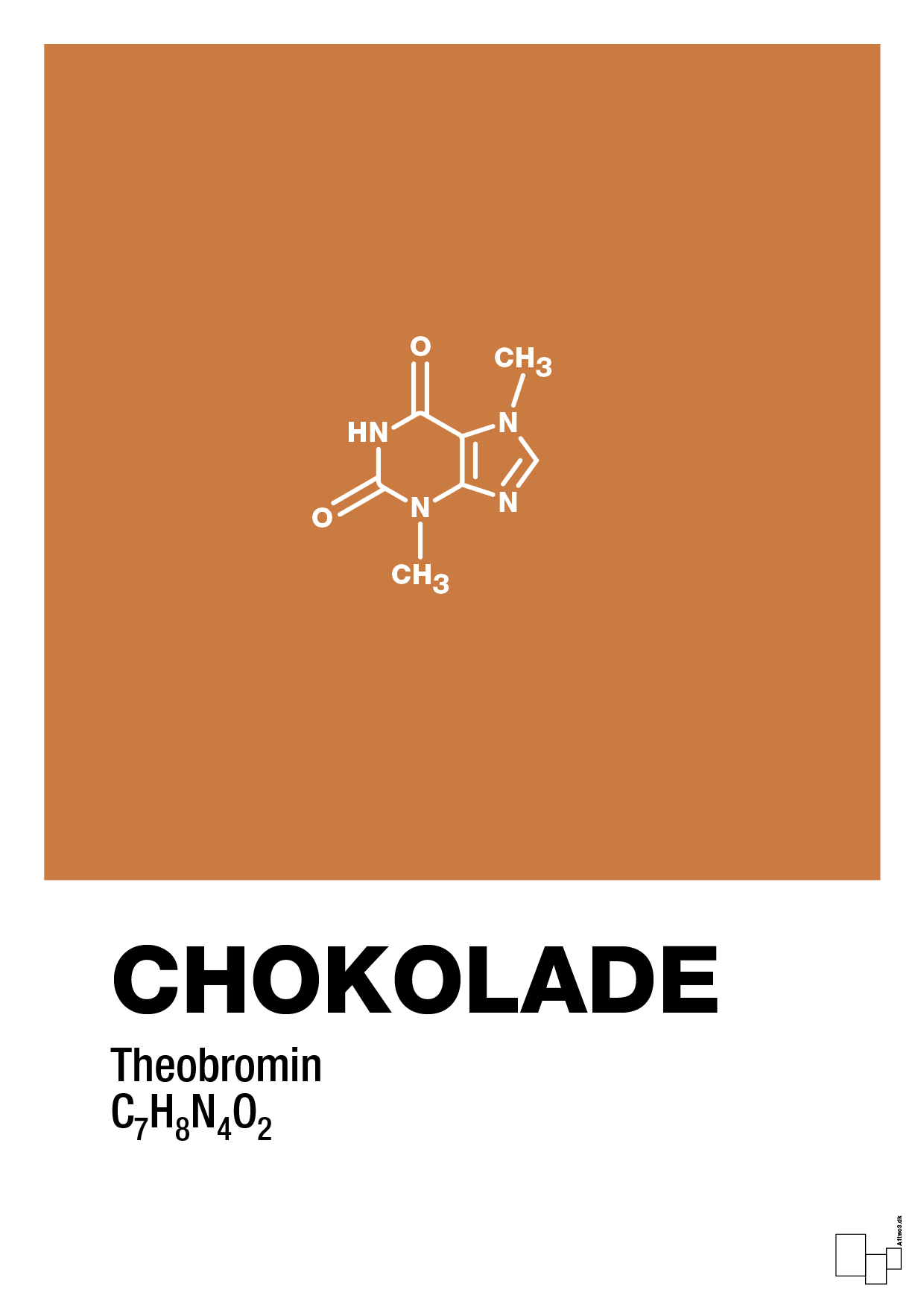 plakat: chokolade - rumba orange-Kemi-A1two3