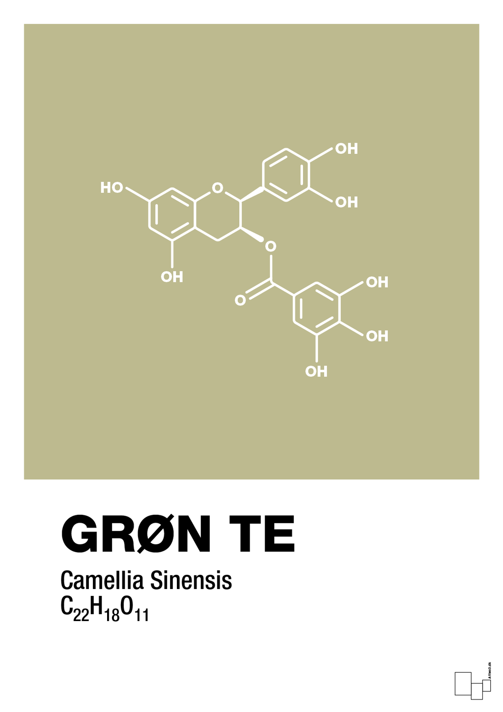 plakat: grøn te - back to nature-Kemi-A1two3