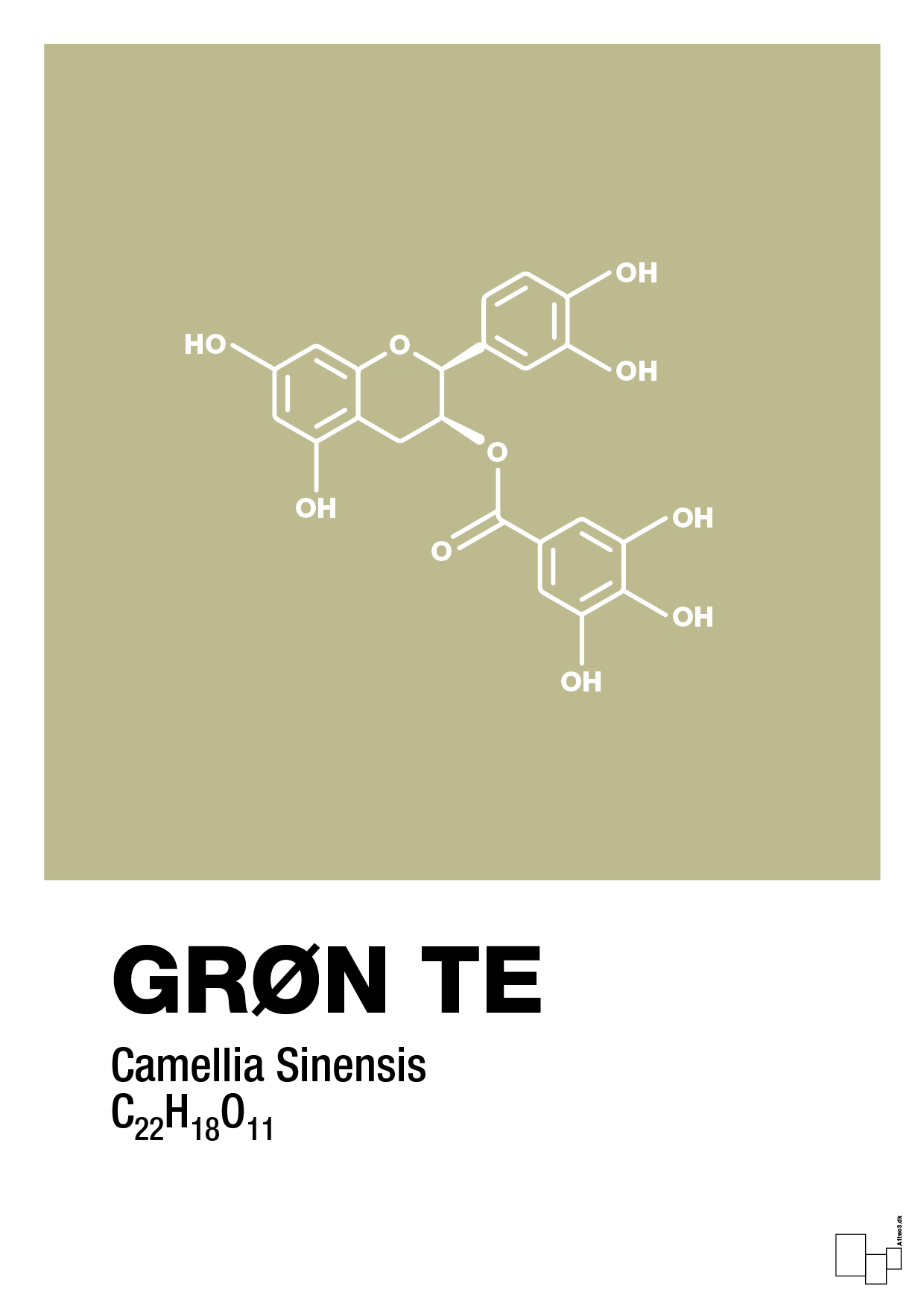 plakat: grøn te - back to nature-Kemi-A1two3