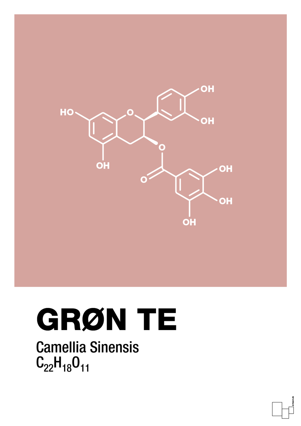 plakat: grøn te - bubble shell-Kemi-A1two3