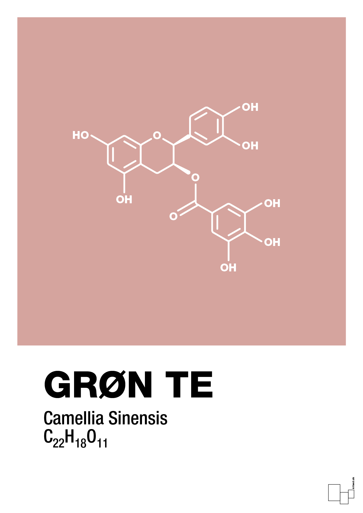 plakat: grøn te - bubble shell-Kemi-A1two3